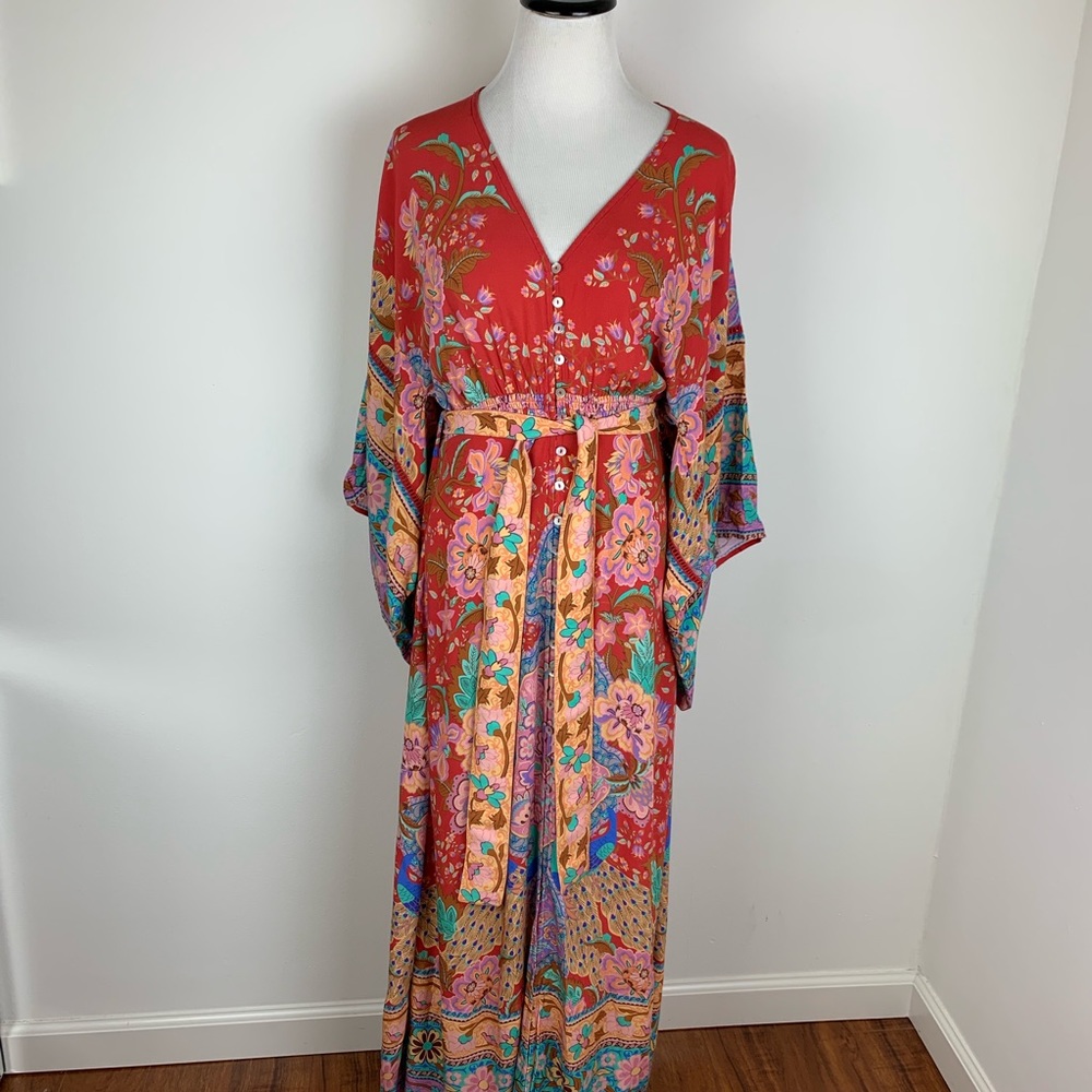 NWT Spell & the Gypsy Collective Red Kimono Dress